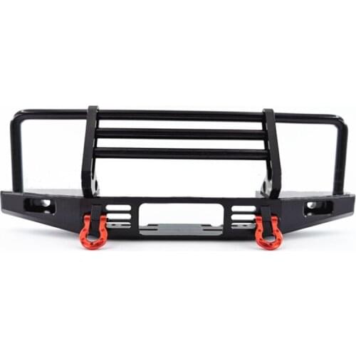 Adjustable Metal Front Bumper for 1/10 RC Crawler Traxxas TRX4 Defender Axial SCX10 SCX10 II 90046 90047 accessories
