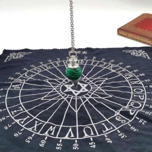 Tarot Tablecloth Divination Tarot Card Pad Pendulum Magic Pentacle Runes Tarot Altar Table Cloth 30x30cm