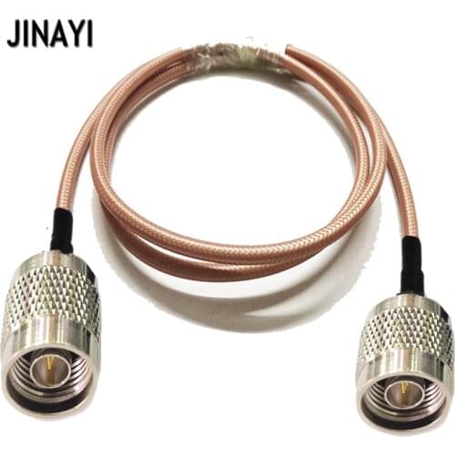 RG142 Cable N Male to N male RF Crimp Coax Pigtail Connector Cable 10/15/20/30/50CM 1/2/3/5/10M