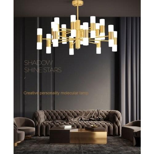 Nordic modern led pendant lights living room / dining room / bedroom / molecular glass ceiling lights Interior decoration lamp