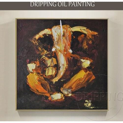 Special Wall Art Hand-painted Indian Gods Ganesha Acrylic Painting on Canvas Hand-painted Hindu Gods Ganesha Acrylic Painting