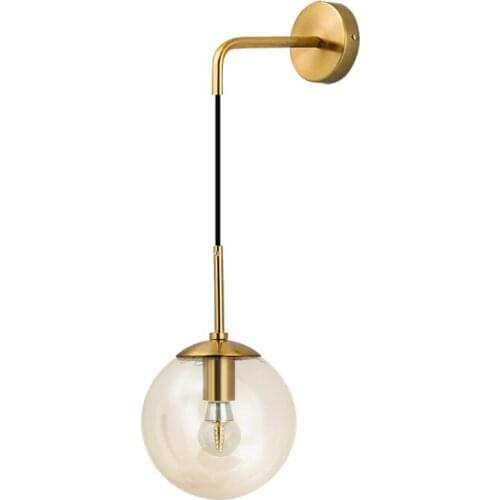 Glass Wall Lamp Hallway Villa Hotel Wall Light Home Lighting Bedroom beside decor Luminaire For Clothing Store Wall Sconce WA054