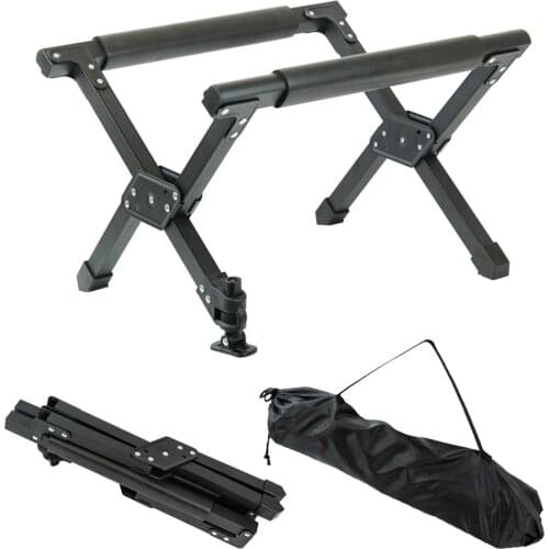 Outdoor Ice Bucket Rack Camping Folding Rack Portable Aluminum Alloy Ice Bucket Holder For Camping Fishing Accessories