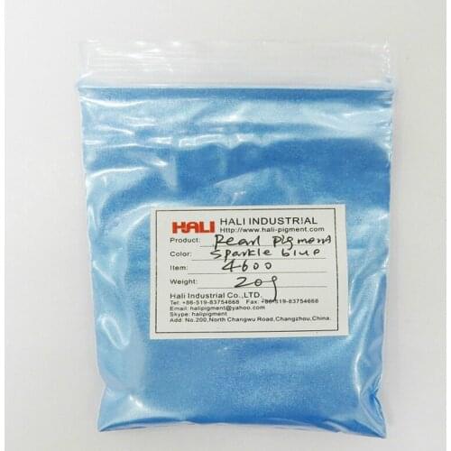 Pearl pigment, pearlescent pigment, mica powder pigment,nail powder,item:4600,color:sparkle blue,20 gram a lot, free