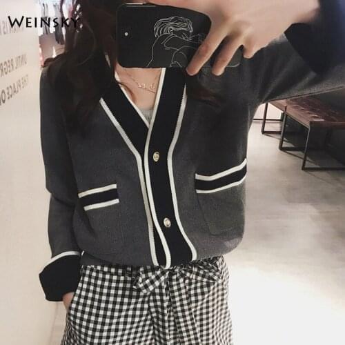 Women Knitted Sweater And Cardigans Full Sleeve Ladies Korean Style Fashion Sweaters Winter And Autumn 2019 New Coat