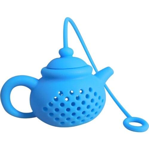 1Pcs Creative Teapot-Shape Tea Infuser Strainer Silicone Tea Bag Leaf Filter Diffuser Teaware Teapot Accessory Kitchen Gadget