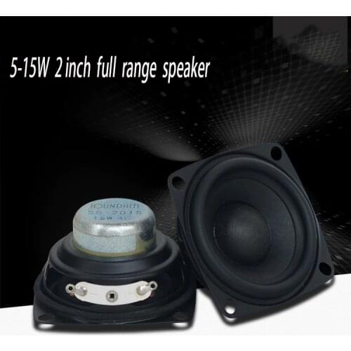 5-15W 2 Inch Speaker 4ohm~8ohm Full Range Speaker Fever Tweeter Midrange Woofer Audio Amplifier Speaker Bass A Pair