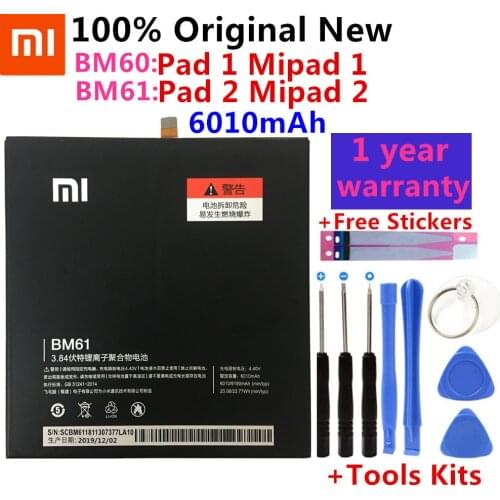For Xiaomi BM60 BM61 Tablet Battery For Xiaomi Pad 1 Mipad 1 A0101 Pad 2 Pad2 Mi Pad 2 Batteries Tablet Replacemenet Parts