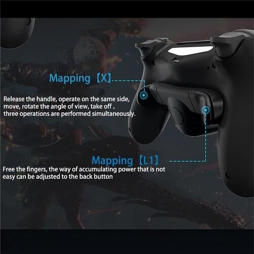 For PS4 Wireless Controller Accessories Connecting Board Back Extender With Display Headphone Jack