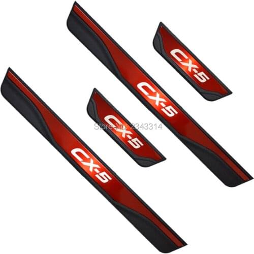 Auto Accessories For Mazda CX5 KE KF 2012-2019 2020 Car Styling Door Sill Pedal Trim Scuff Plate Guard Protector Cover Sticker