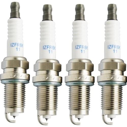 4pc Car Spark Plug IZFR6K11 for FIAT 60569957 for MERCEDES-BENZ A0041592003 for NISSAN 22401-53J13