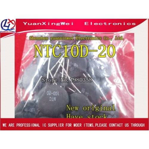 Free shipping 10pcs thermal resistor NTC10D-20 NTC 10D-20 Varistor 10R 20MM New and original