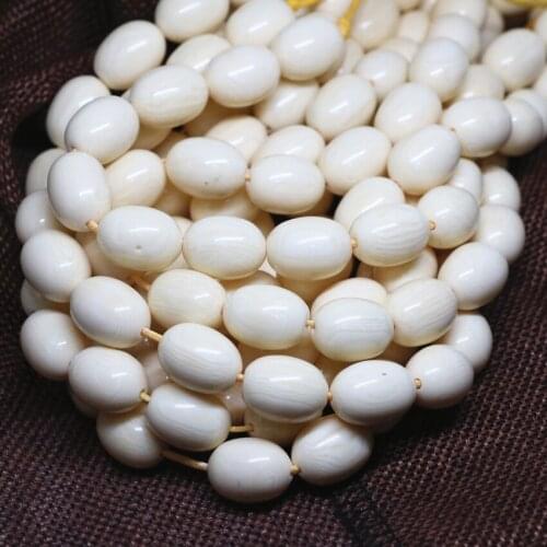 Hot sale white resin beeswax 6*9mm 8*11mm 10*13mm 12*16mm 13*18mm rice loose beads making Jewelry B49
