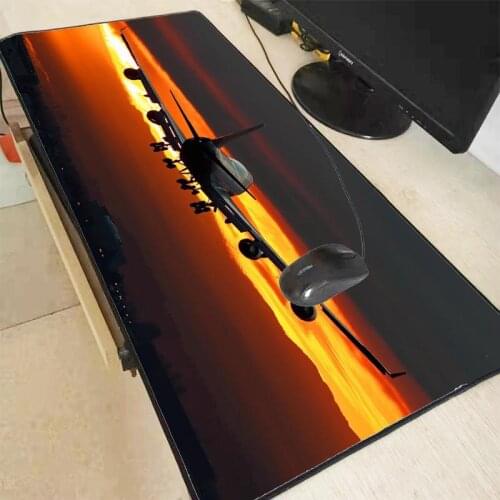 XGZ Aircraft Large Gaming Mouse Pad Lock edge Mouse Mat For Laptop Computer Desk Pad Keyboard Mat Mousepad for CSGO DOTA Gamer