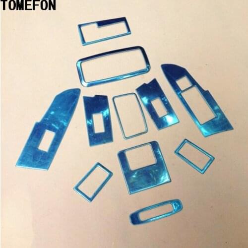 For Toyota Corolla 2014 Stainless Steel Interior Door Roof Window Headlight Switch Button Frame Air Conditional Vent 11PCS