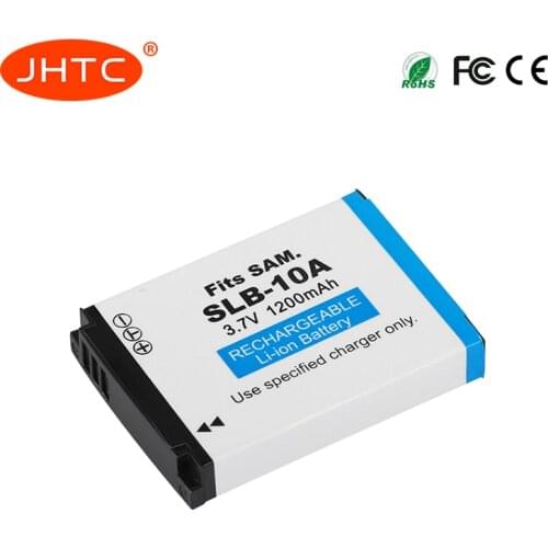 JHTC SLB-10A SLB10A 10A Battery For Samsung PL50 PL60 PL65 P800 SL820 WB500 WB550 HZ10W IT100 L100 L110 L200 L210 1200mAh