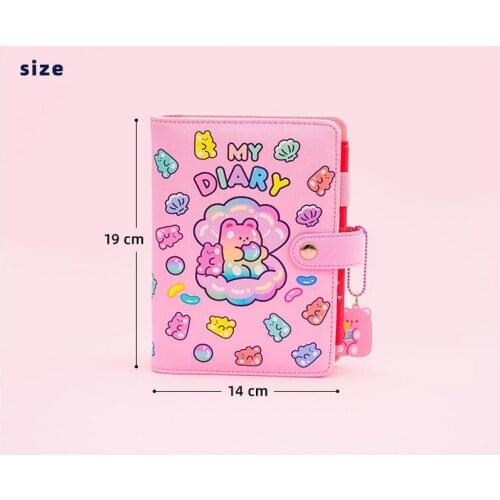 Kawaii Cartoon Bear Planner Notebook A6 Spiral Notebook Planner Organizer Binder Diary Journal Notebook