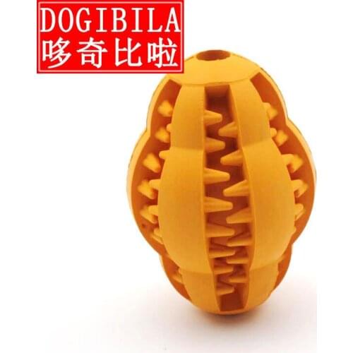 Red Interdigital Region Natural Rubber Gogo Toys A Molar Tooth Cleaning Rugby Pets Toys Teddy Golden Toys