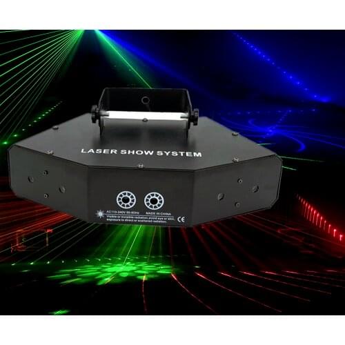 6eyes Scanning RGB Laser Light For DJ Disco Club Stage Effect Lighting With Vce Control Party Disco Light Mass Effect Beam Light