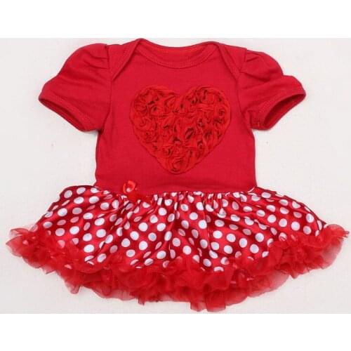 Summer Newborn Baby Rompers Dress Heart Santa Claus Infant Toddler Jumpsuit Toddler Girls Overall Clothes Free Shipping