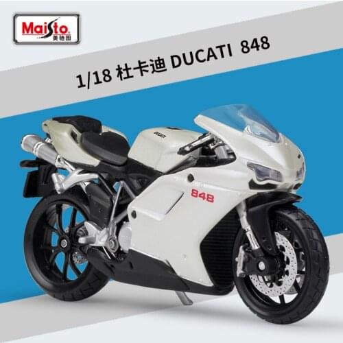 Maisto 1:18 Diecast 848 High Simulation Vehicle Alloy Metal Model Motorcycle Road Racing Motorbike