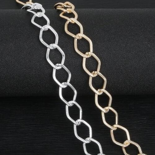 DIY jewelry making materials gold silver Flash chain Aluminum production Tails Bracelet making 300cm