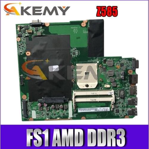 Akemy DALZ3BMB6E0 Motherboard For Lenovo Z585 Laptop Motherboard FS1 AMD DDR3 100% Test Work