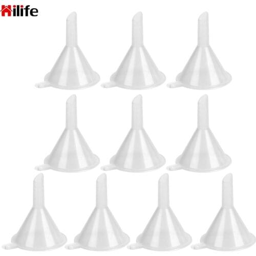 Mini PP Bar Wine Flask Funnel for Filling Hip Flask Narrow-Mouth Bottles Small Mouth Funnels 10pcs/set