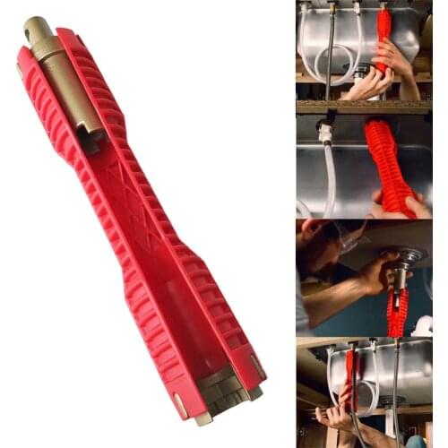 2018 New Arrival Multifunctional Faucet and Sink Installer Extra-long design lets turn tool Anti-Slip Handle Double Head Wrench