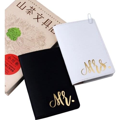 Mr&Mrs Lovers Passport Cover Card Case Women Men Travel Credit Card Holder Travel ID&Document Passport Holder CH12A