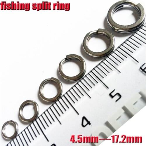 2019new fishing split rings with lures lure accessories size:4.5mm-17.2mm for you to choose quantity :100pcs/lot