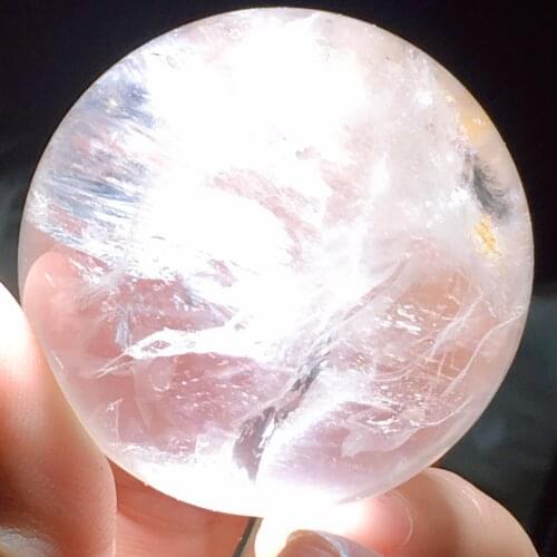 Clear quartz sphere