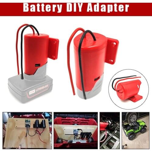 Dawupine M12 Power Connector Adapter Tool Parts Charger Holster Device For Milwaukee 10.8V 12V Li-ion Battery Winter Cloth