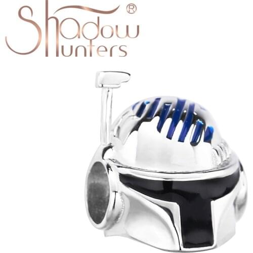 SHADOWHUNTERS Enamel Charms Silver 925 DIY Beads Brave Armor Warrior Women And Man Jewelry For Putting On Bracelet For Children