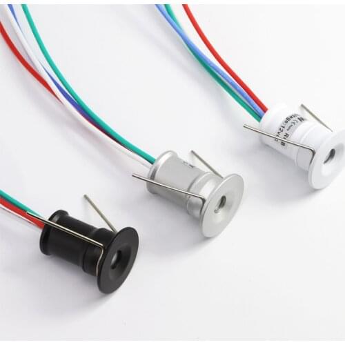 1W LED Downlight Recessed Ceiling Spotlight KTV Bar Party Stage Light RGB Spot Light DC12V Corridor Cabinet Stair Light