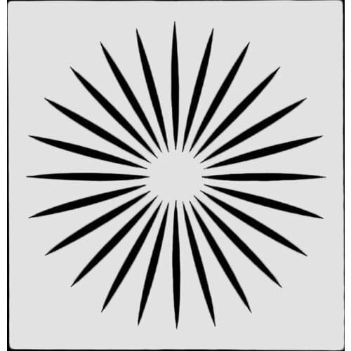 13*13 DIY Craft Layering sunshine Stencils For Wall Painting Scrapbooking Album Decorative Paper Cards spray painting tools