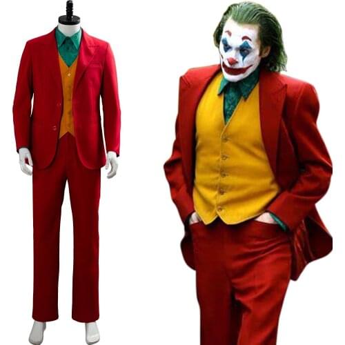 In Stock) Joaquin Phoenix Arthur Fleck Joker Origin Romeo 2019 Film DC Movie Cosplay Costume Outfit Dress Suit Uniform