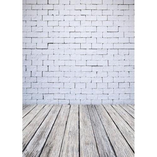 Brick Wall Wooden Floor Photography Backgrounds Vinyl Cloth Backdrop Photo Studio for Baby Children Portrait Pets Toy Photobooth