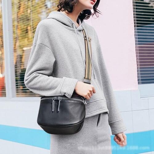 OUSSON 2021 New Design Large Capacity Leather Crossbody Bag Exquisite Female One-Shoulder Bag Retro Hobos Bag For Woman