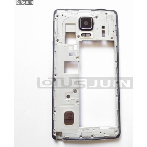 1pcs new For Samsung Galaxy Note 4 N910F N910V N910C Middle Chassis Plate Bezel Mid Housing Frame Repair Parts