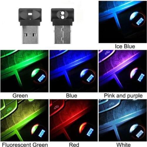 Mini USB LED RGB Ambient Light Atmosphere Smart Night Lamp for Home Decoration Photosensitive Automatically Turns on