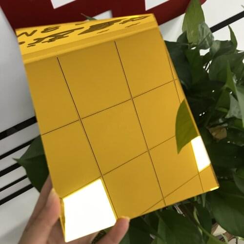 3mmAcrylic Gold Mirror Square Sheet Plastic Pier Glass Hotel Decorative Lens Plexiglass Not Easy To Broken