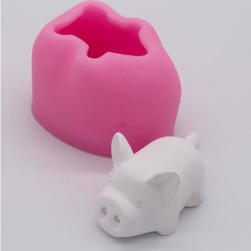 3D Piggy Silicone Mold Fondant Cake Mold Chocolate Fudge Cake Tool Baking Tools A090