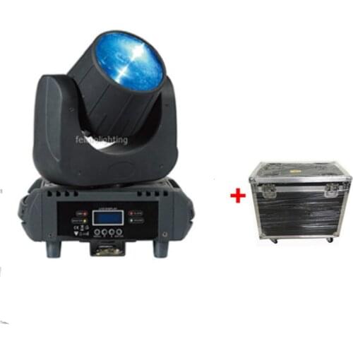 6pcs+fly case 60w spot moving head rgbwa+uv 6 in1 mini led beam moving head lights dj stage beam light