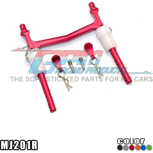 GPM ALUMINIUM REAR BODY POST WITH CLIP & MOUNT For AXIAL SMT10 GRAVE DIGGER AX90055 RC Upgrade