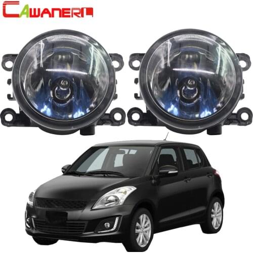 Cawanerl 2 X 100W Car Halogen Bulb Fog Light DRL Daytime Running Lamp 4300K 12V For Suzuki Swift MZ EZ Hatchback 2005-2015