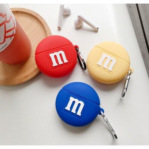 Fundas For huawei Freebuds 3 Case funny M Cartoon silicone Bluetooth Earphone Cover for huawei Freebuds3 Freebud 3 cover coque