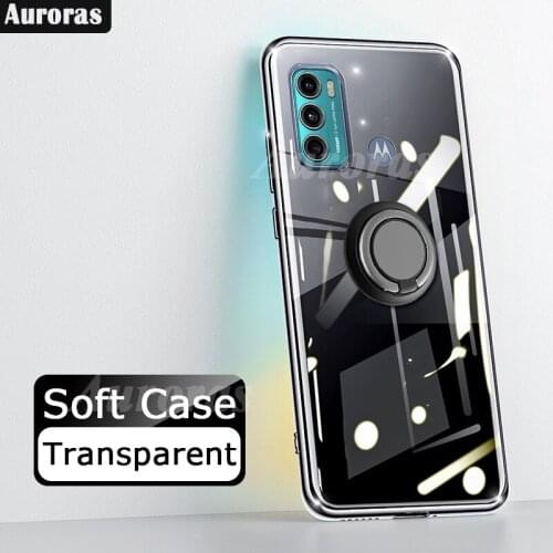 Auroras For Motorola G60 Case Anti-fall Clear Case Shockproof With Ring Soft Cover For Moto G60 Clear Case