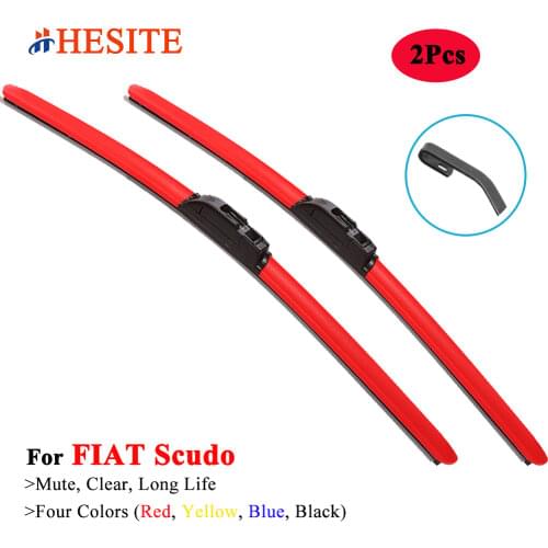 HESITE Color Windscreen Wipers For FIAT Scudo Caper Van Accessories Parts 1996 1997 1998 1999 2006 2007 2008 2009 Wiper Blades