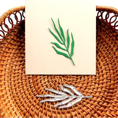 DUOFEN METAL CUTTING DIES aquatic plants slim leaves branches stencil DIY Scrapbook Paper Album 2021 new